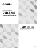 Yamaha DVDS-795 - Owners Manual